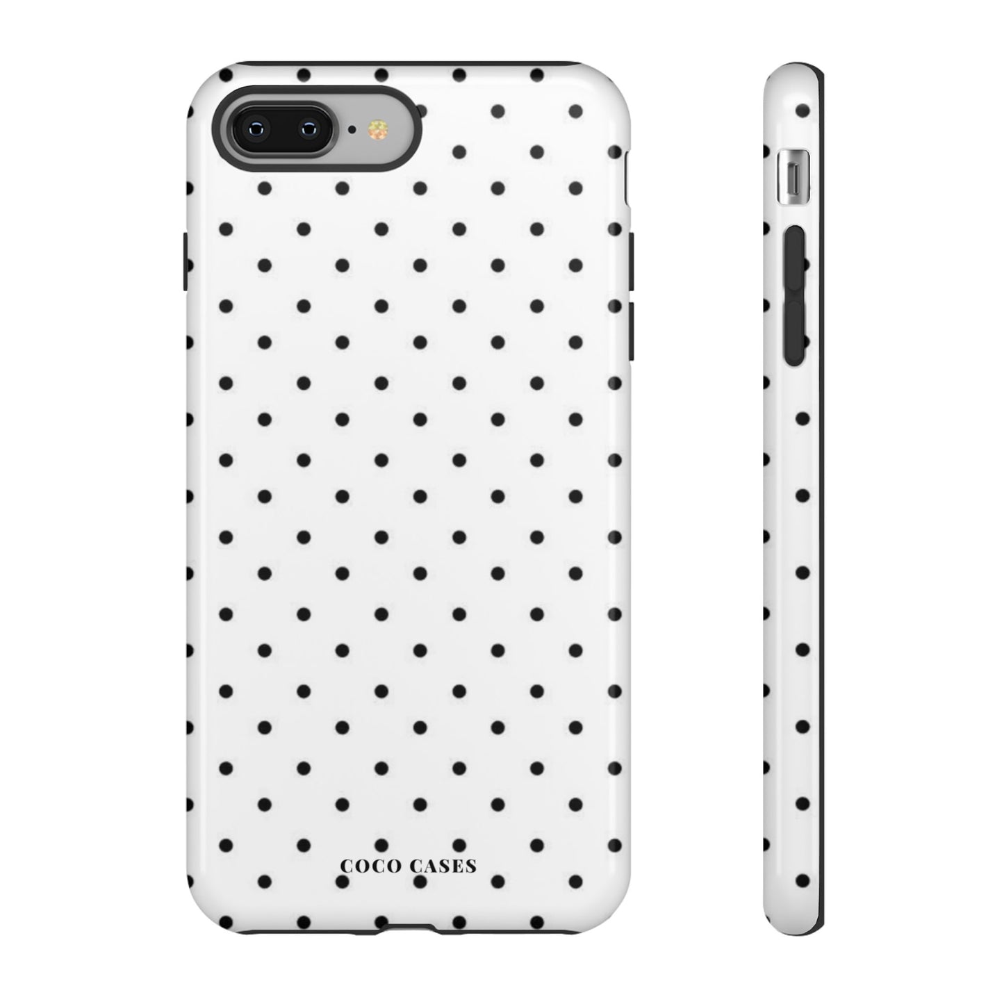 White Polka Dot iPhone Case