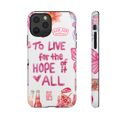 to live for the hope of it all iPhone Case