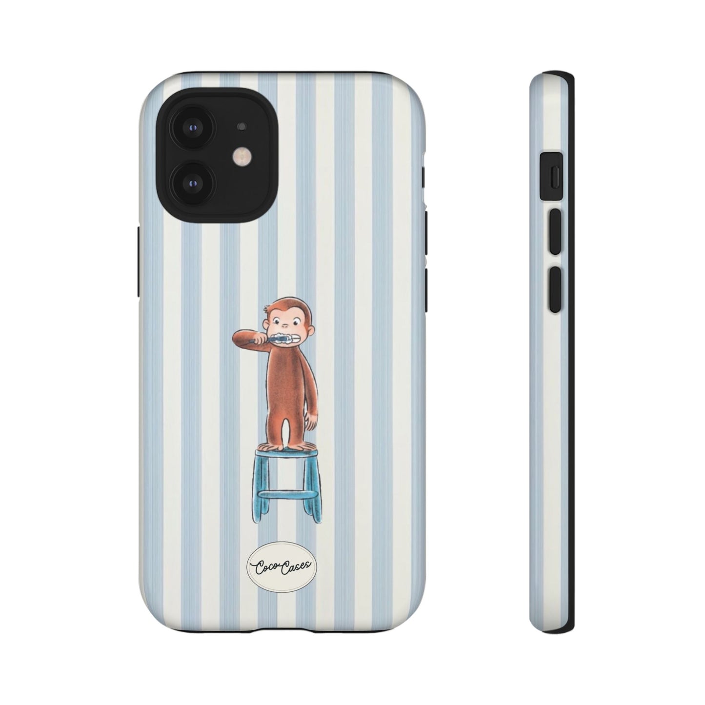 Striped Monkey iPhone Case