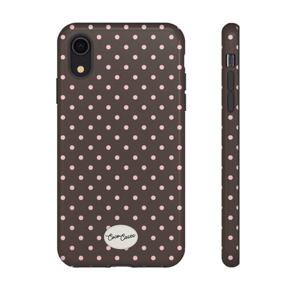 Brown Polka Dot iPhone Case