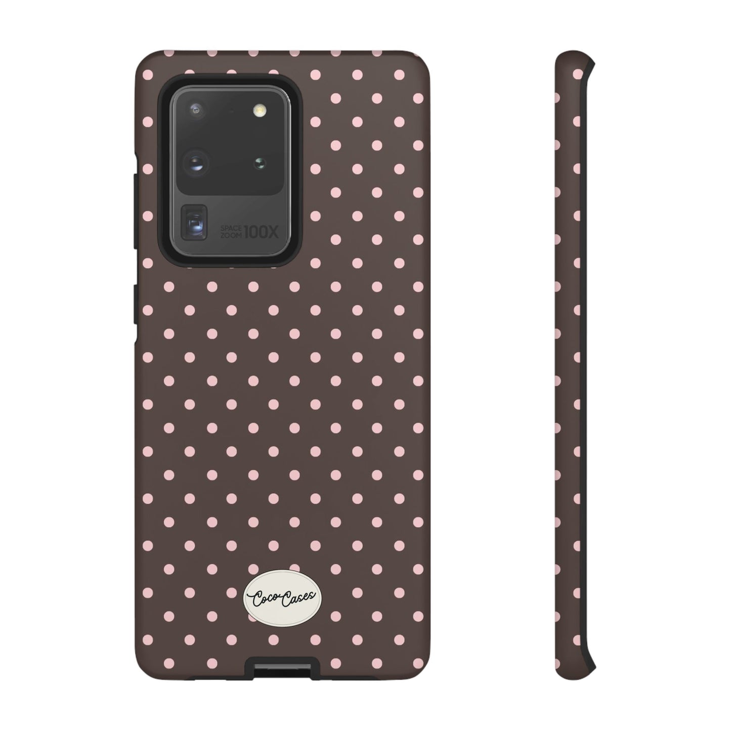 Brown Polka Dot Samsung Case