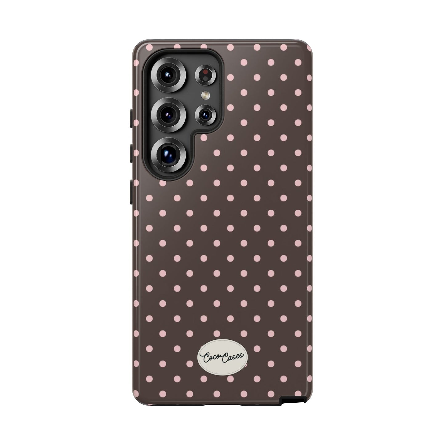 Brown Polka Dot Samsung Case
