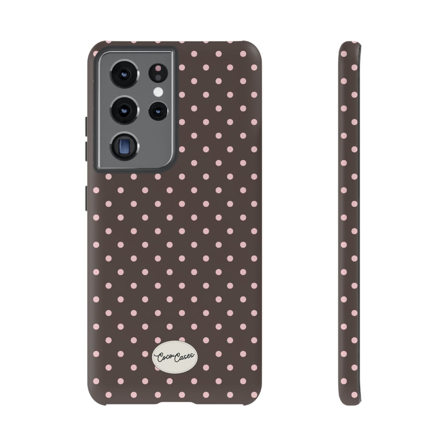 Brown Polka Dot Samsung Case