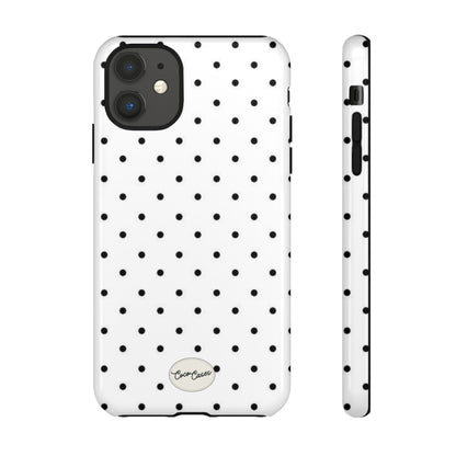 White Polka Dot iPhone Case