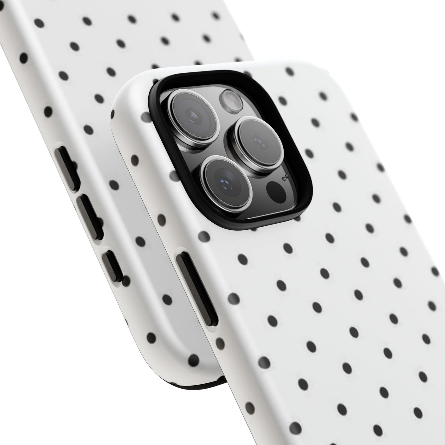 White Polka Dot iPhone Case