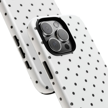 White Polka Dot iPhone Case