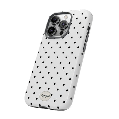 White Polka Dot iPhone Case