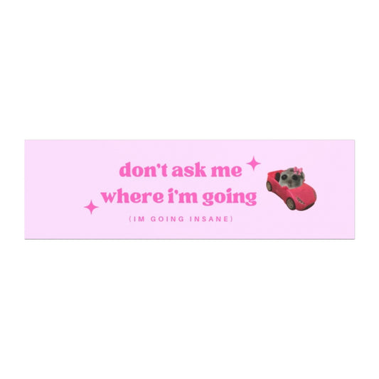 Going Insane Car Magnet