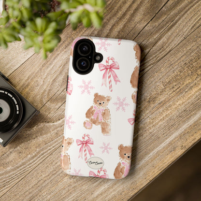 Blush Noel Bear iPhone Case