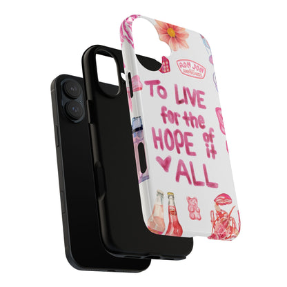 to live for the hope of it all iPhone Case