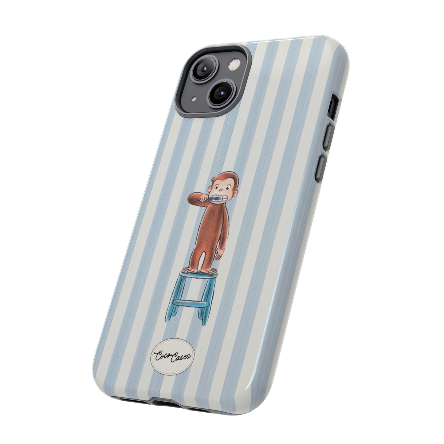 Striped Monkey iPhone Case