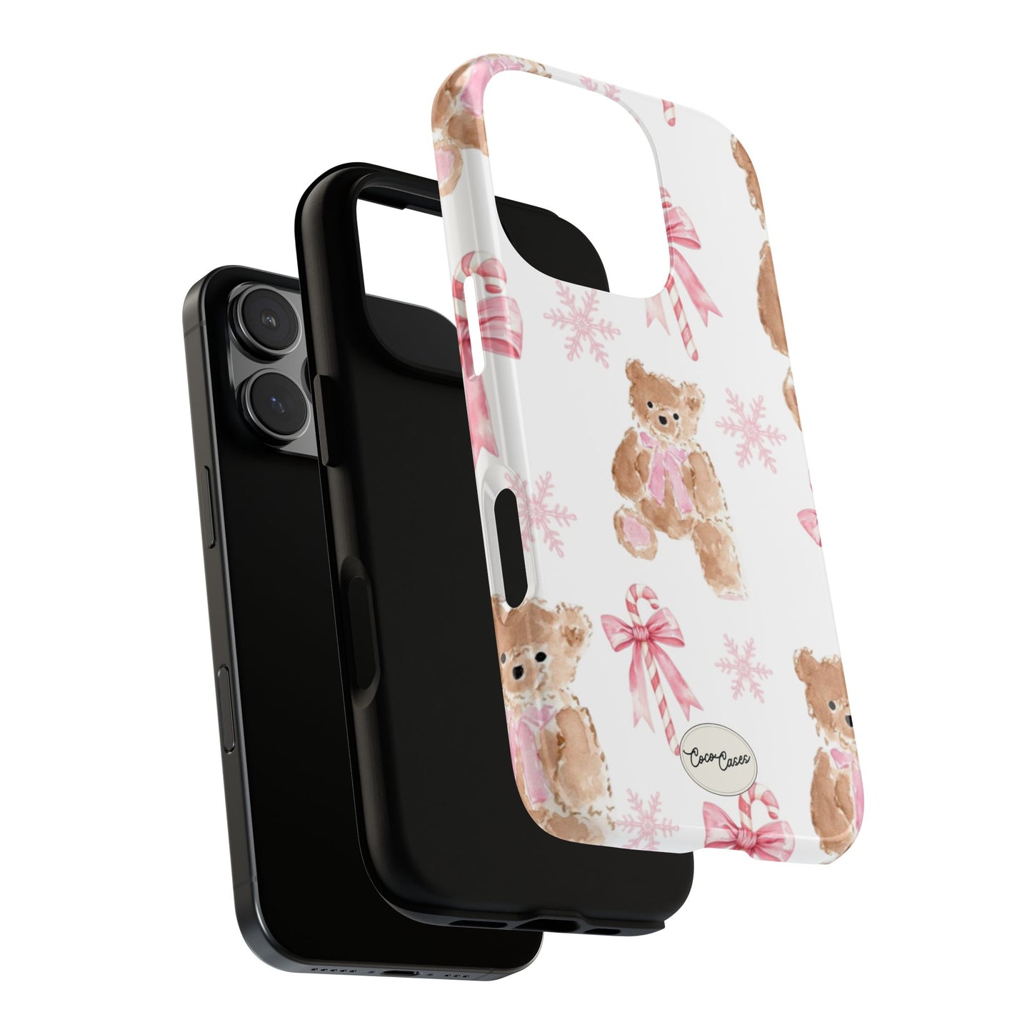 Blush Noel Bear iPhone Case