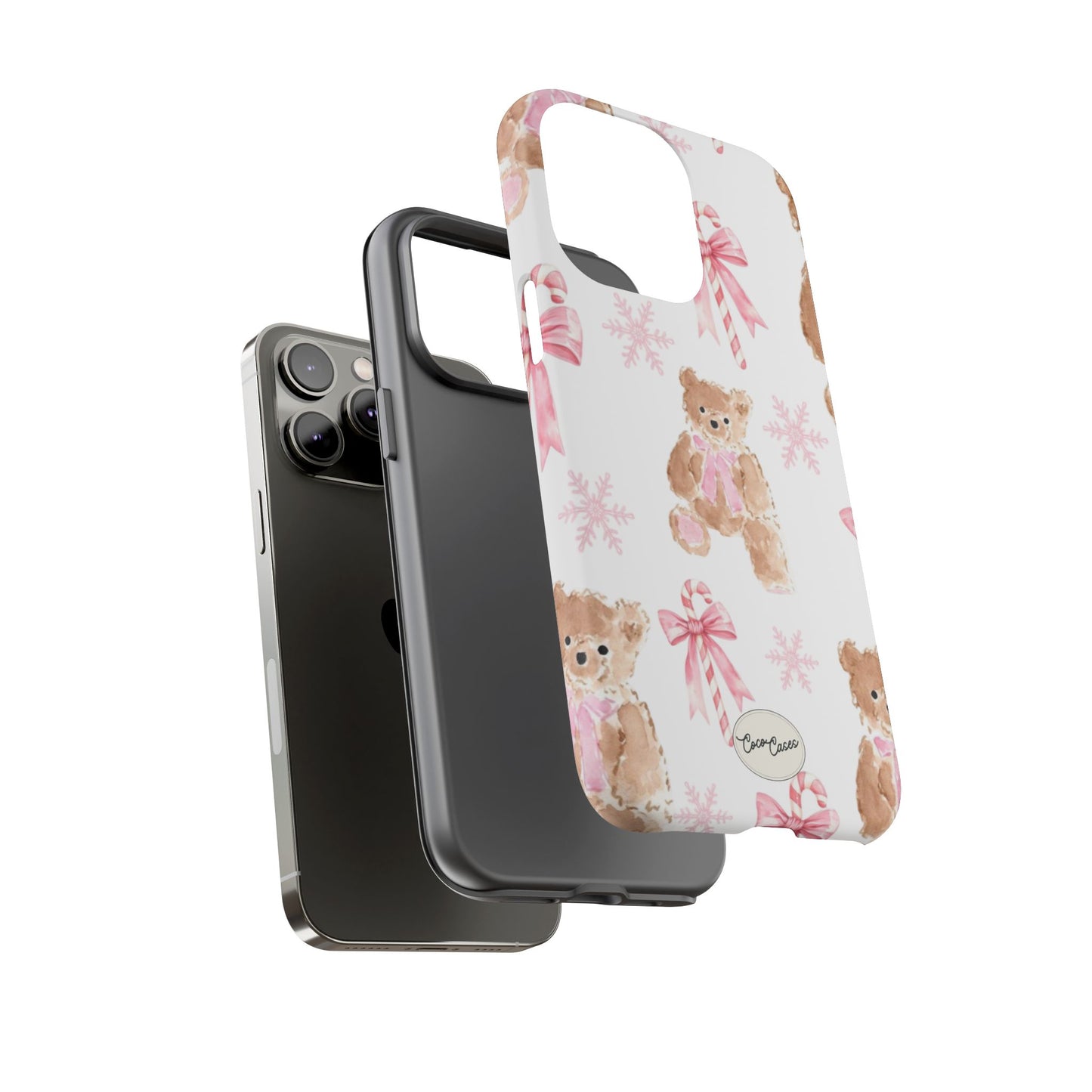 Blush Noel Bear iPhone Case