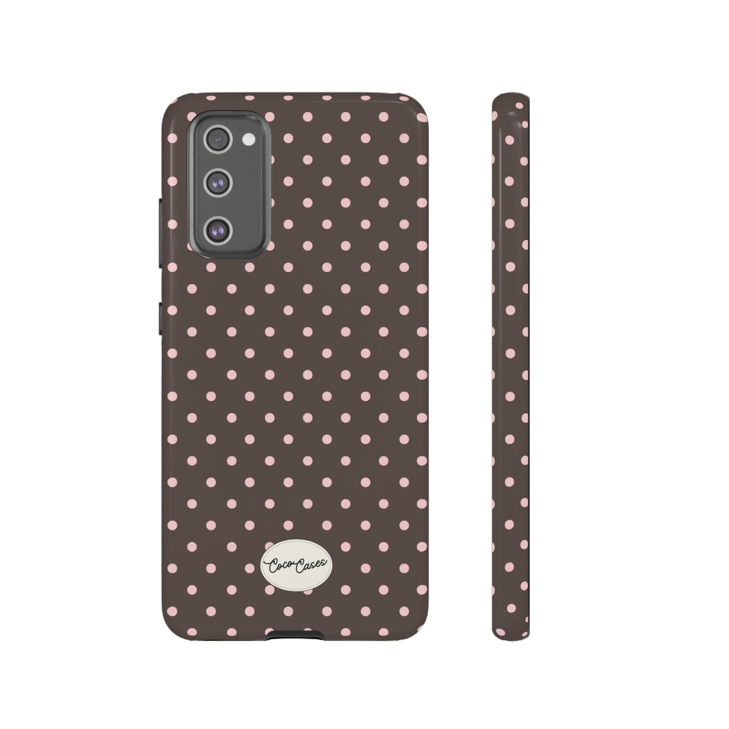 Brown Polka Dot Samsung Case