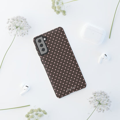 Brown Polka Dot Samsung Case