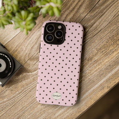Pink Polka Dot iPhone Case