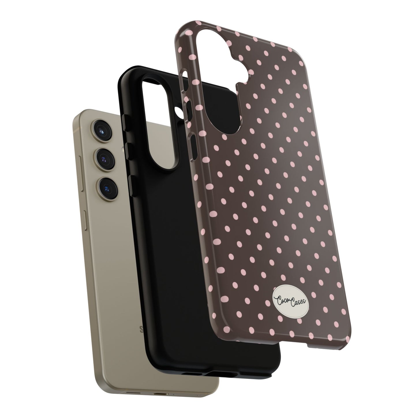 Brown Polka Dot Samsung Case