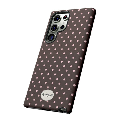 Brown Polka Dot Samsung Case