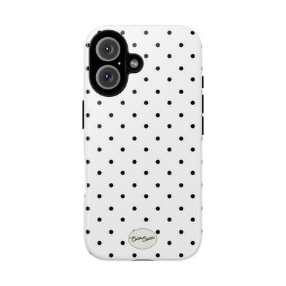 White Polka Dot iPhone Case