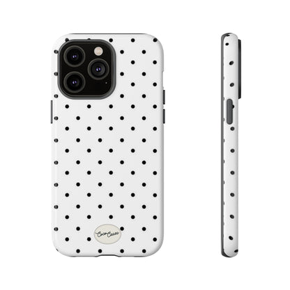 White Polka Dot iPhone Case