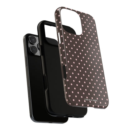 Brown Polka Dot iPhone Case