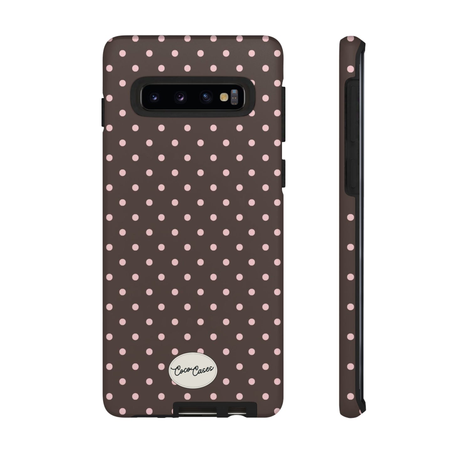 Brown Polka Dot Samsung Case