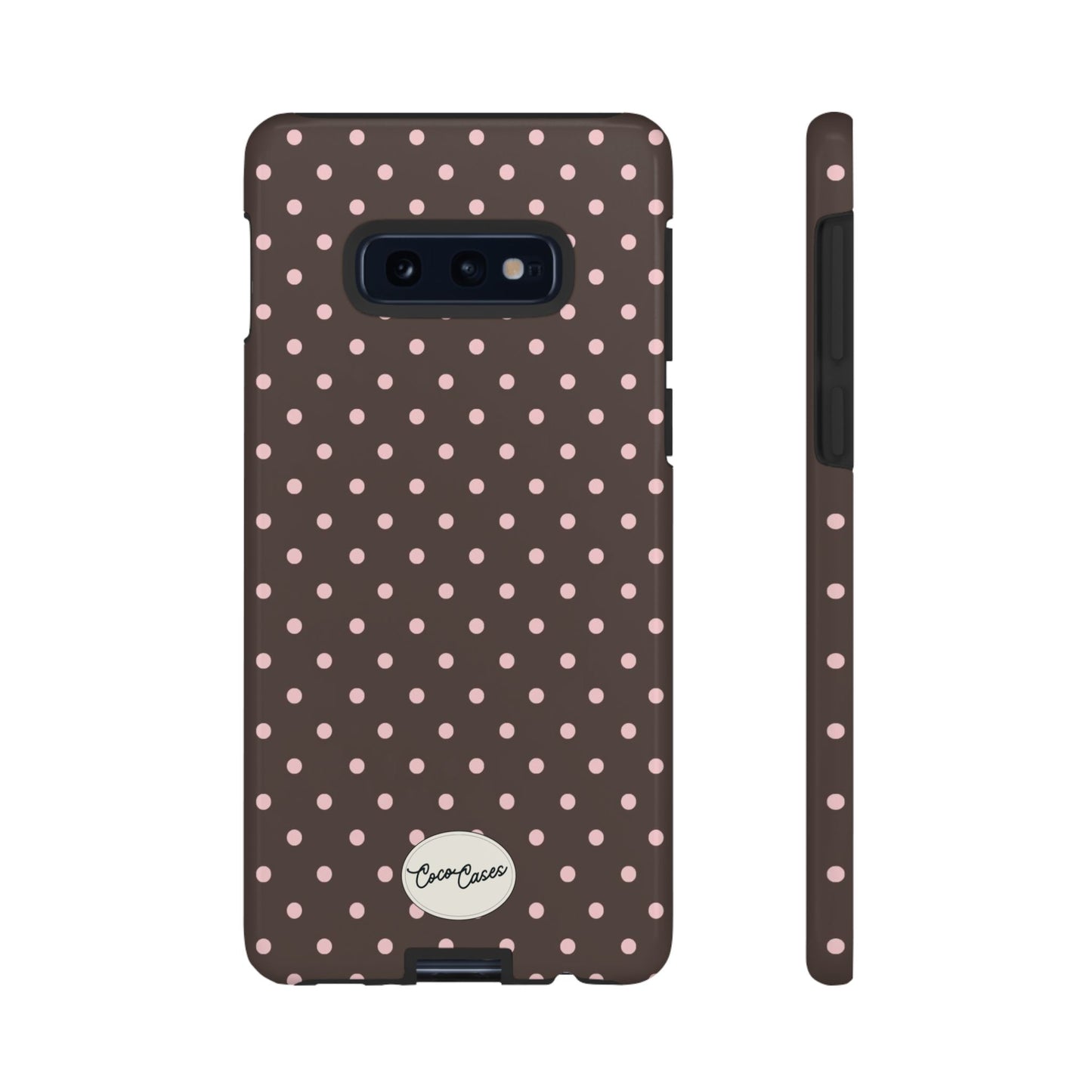 Brown Polka Dot Samsung Case
