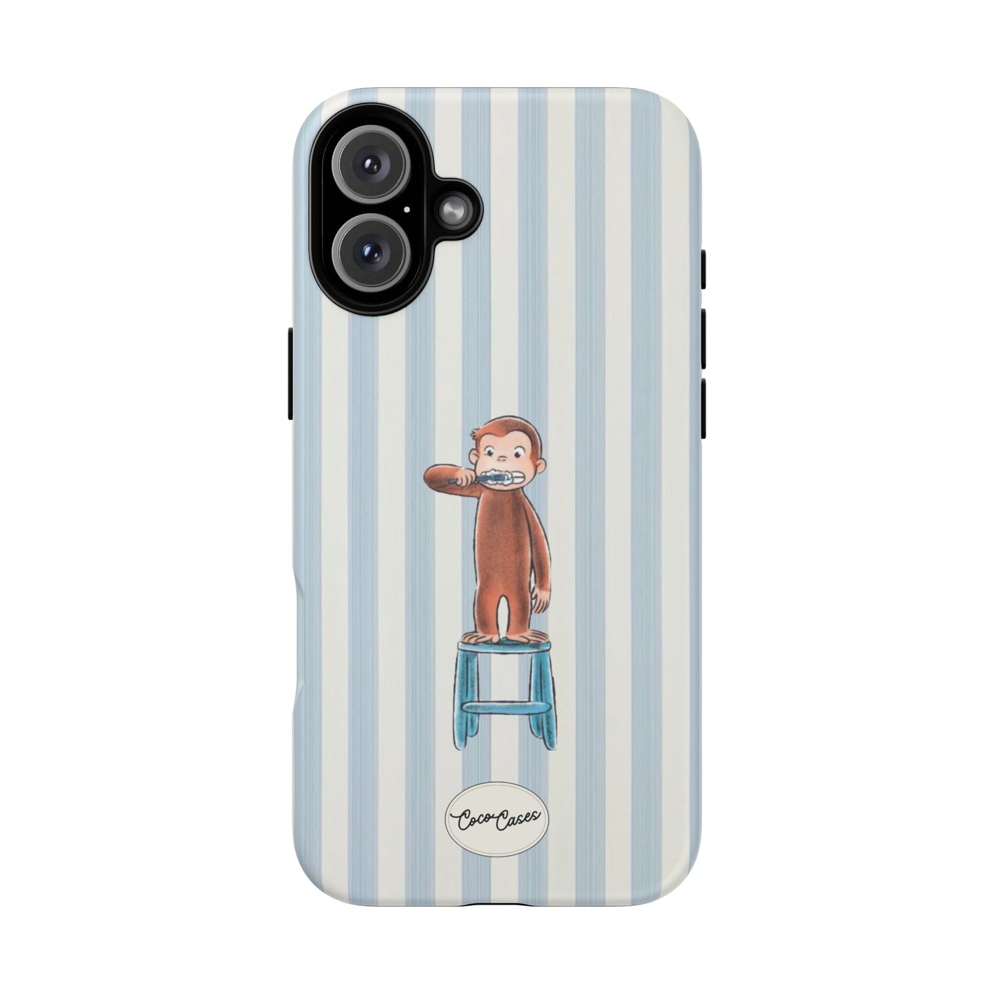 Striped Monkey iPhone Case