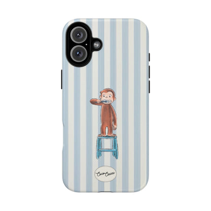 Striped Monkey iPhone Case