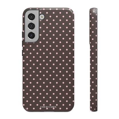 Brown Polka Dot Samsung Case