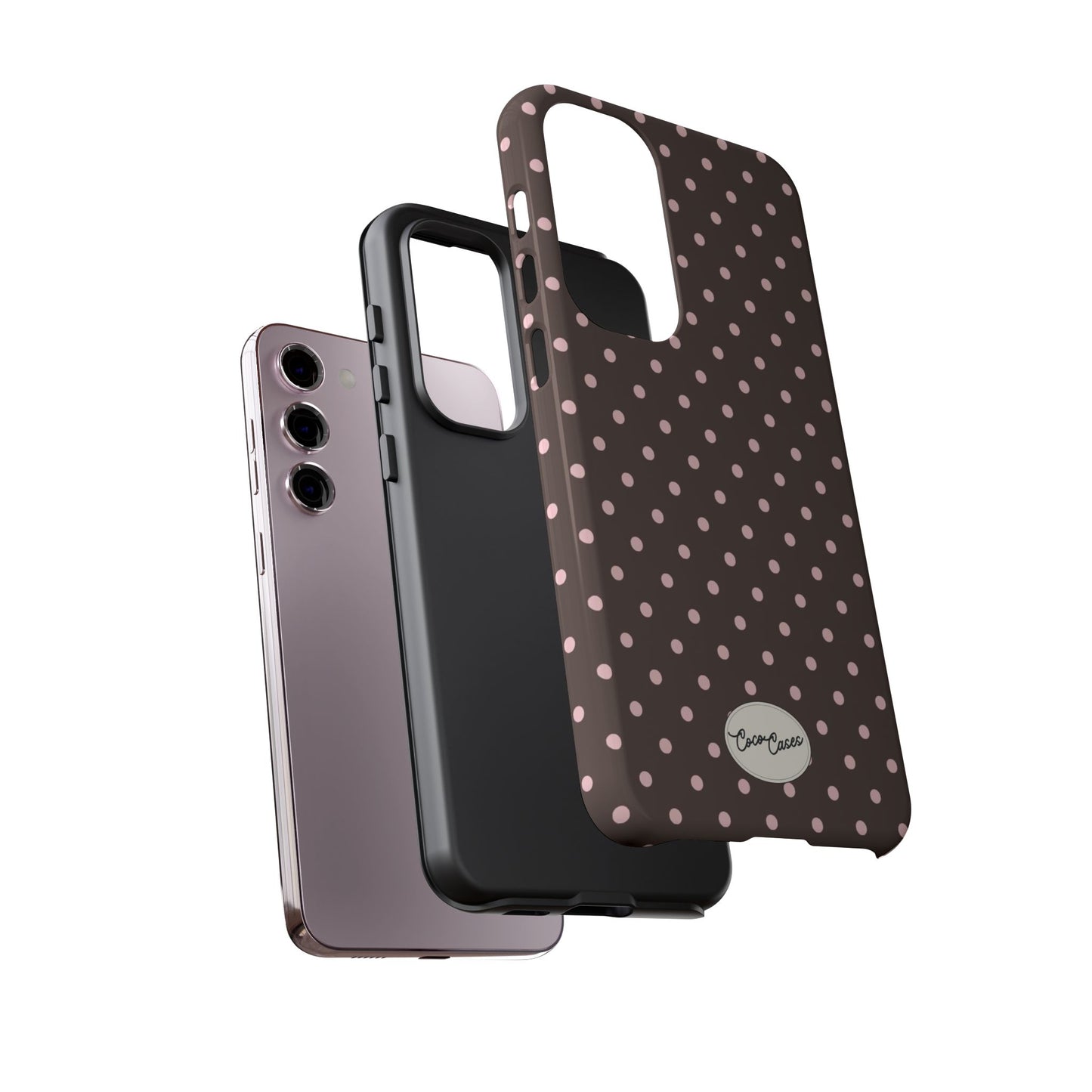 Brown Polka Dot Samsung Case