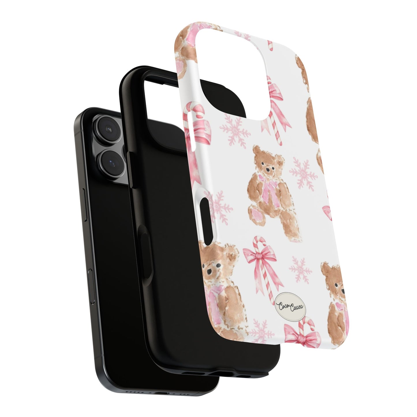 Blush Noel Bear iPhone Case