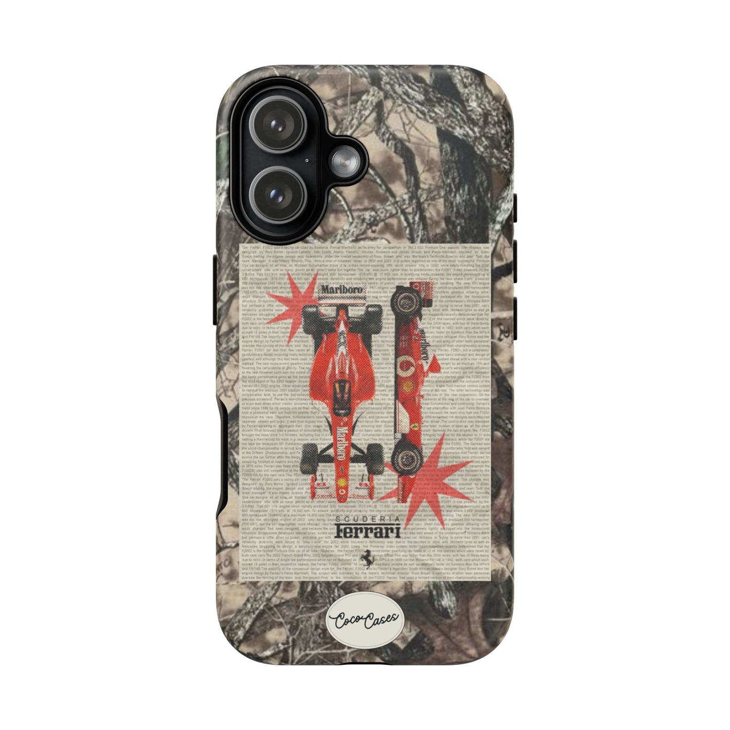 Camouflage Ferrari iPhone Case