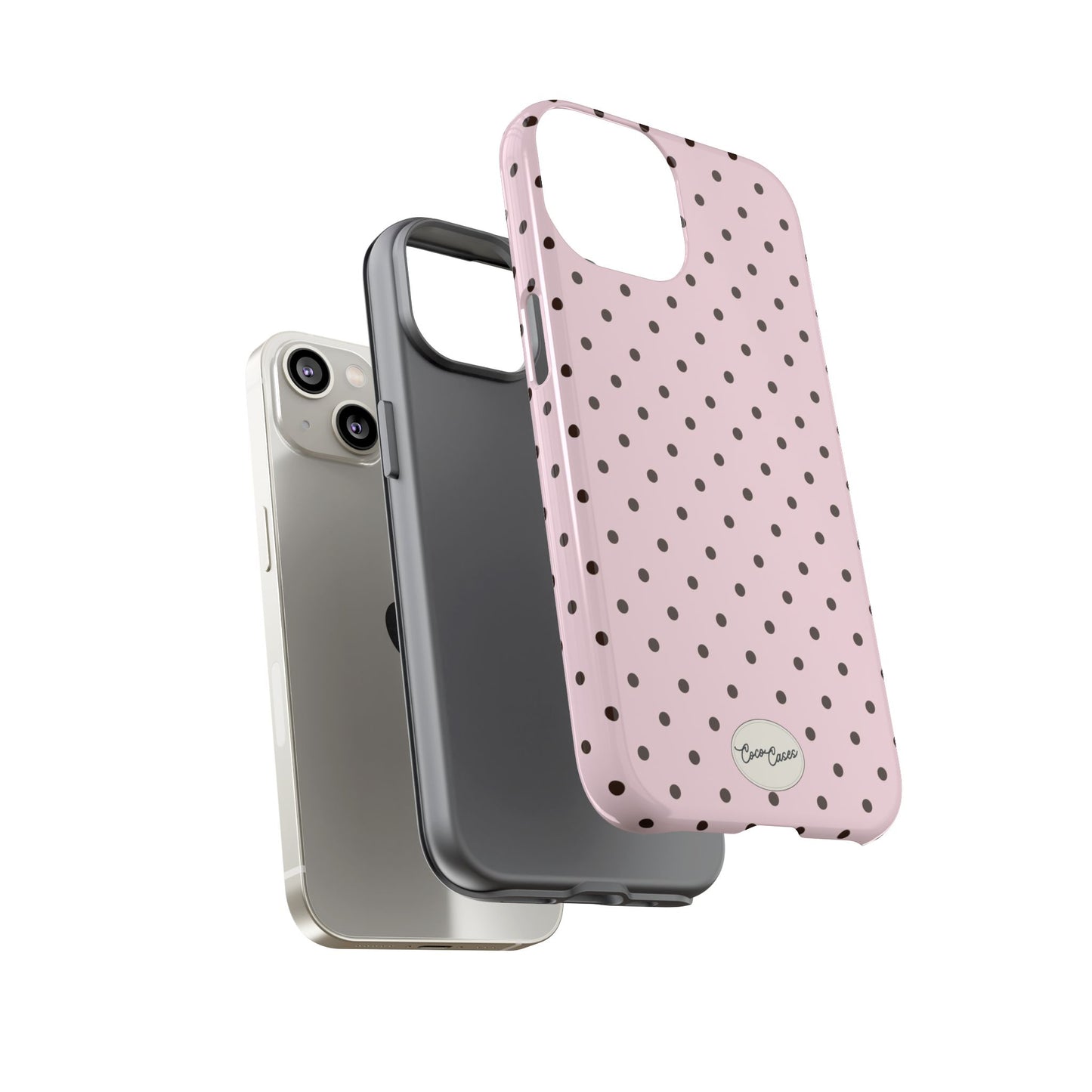 Pink Polka Dot iPhone Case