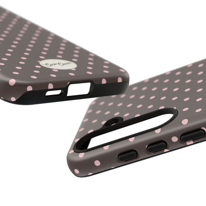 Brown Polka Dot Samsung Case