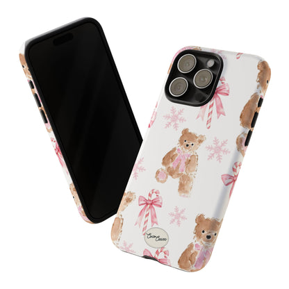 Blush Noel Bear iPhone Case