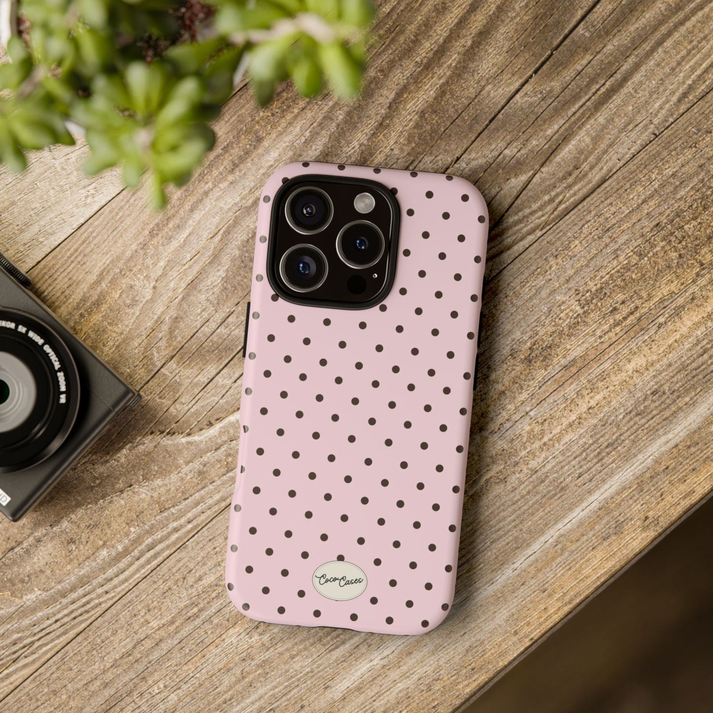 Pink Polka Dot iPhone Case