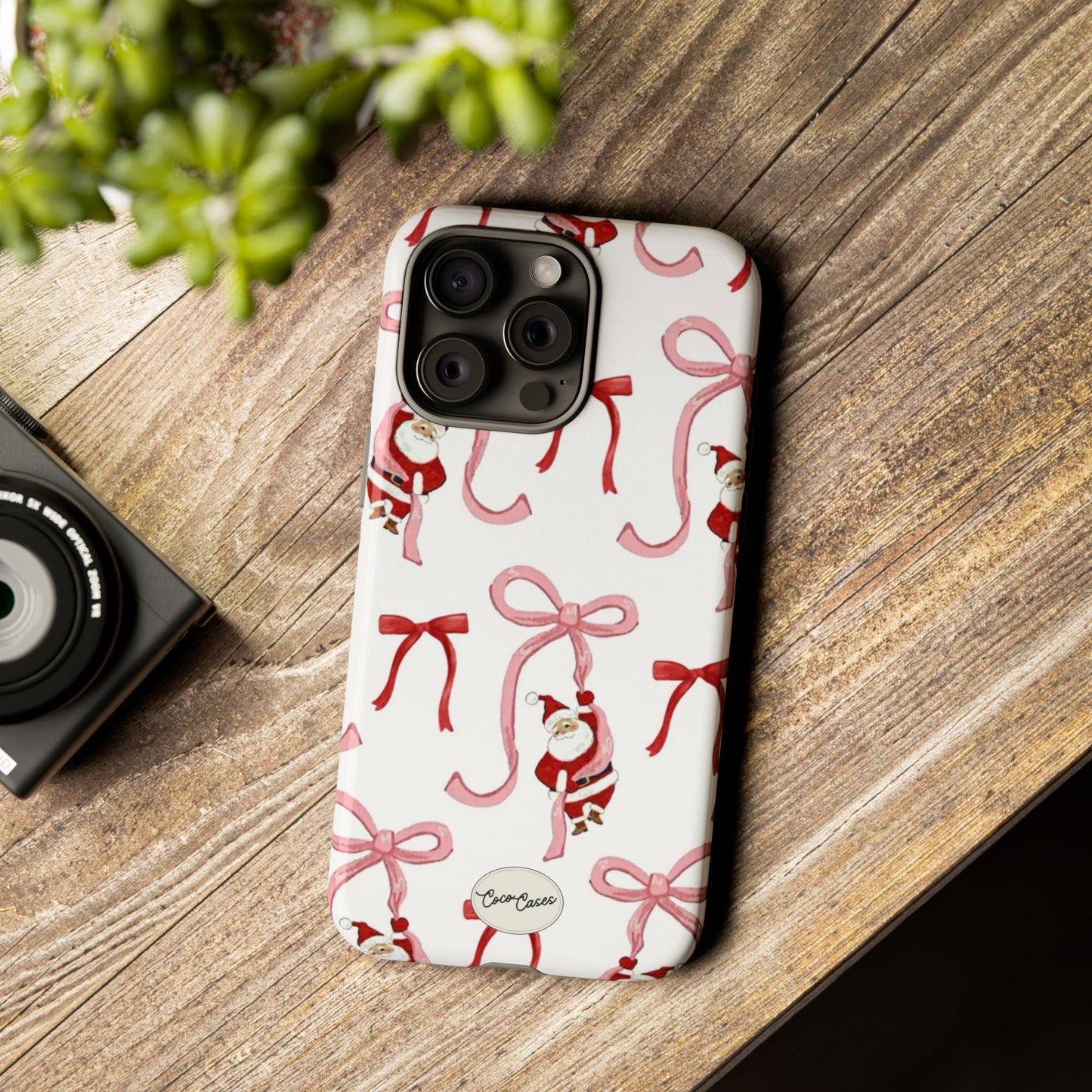 Santa’s Bow Ride iPhone Case