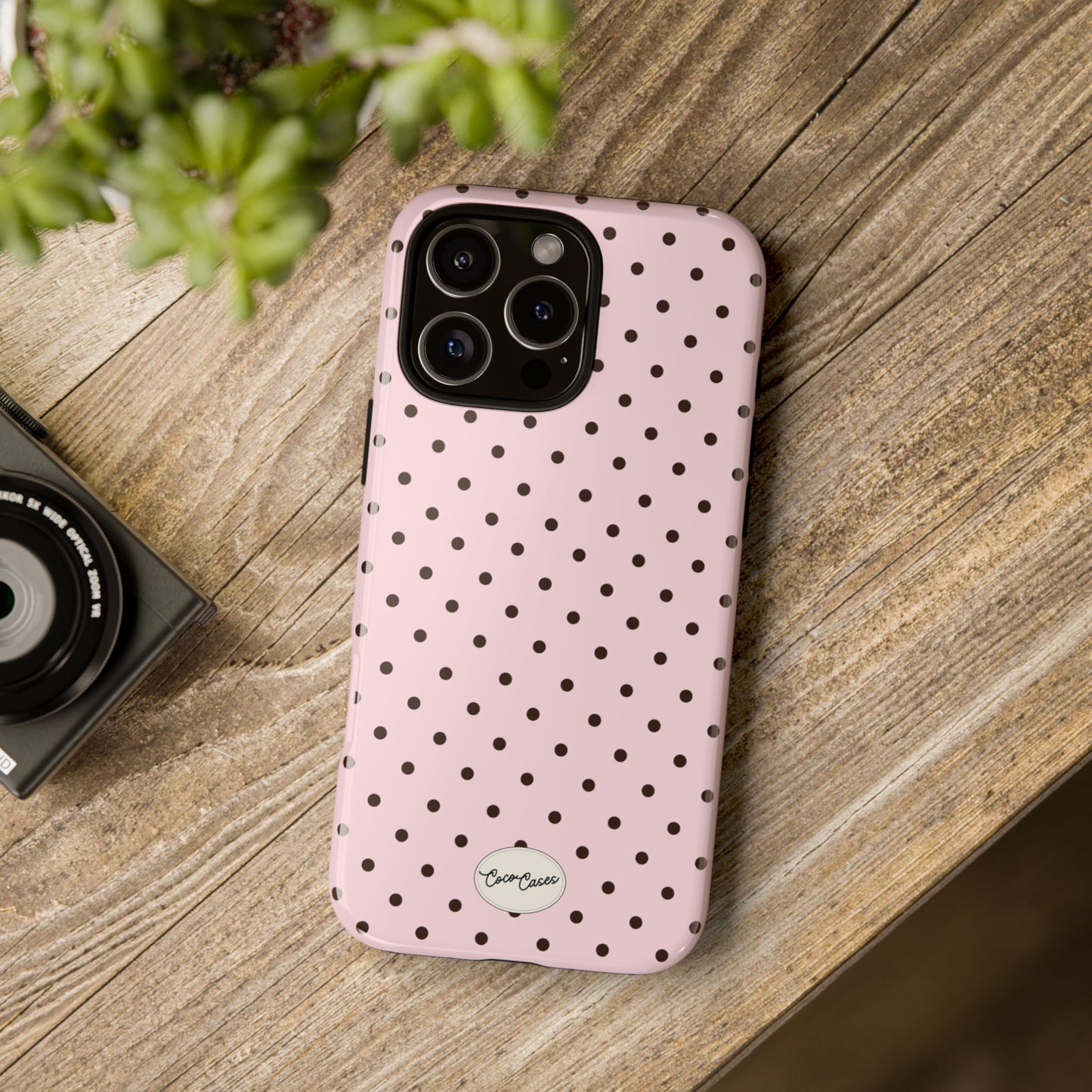 Pink Polka Dot iPhone Case