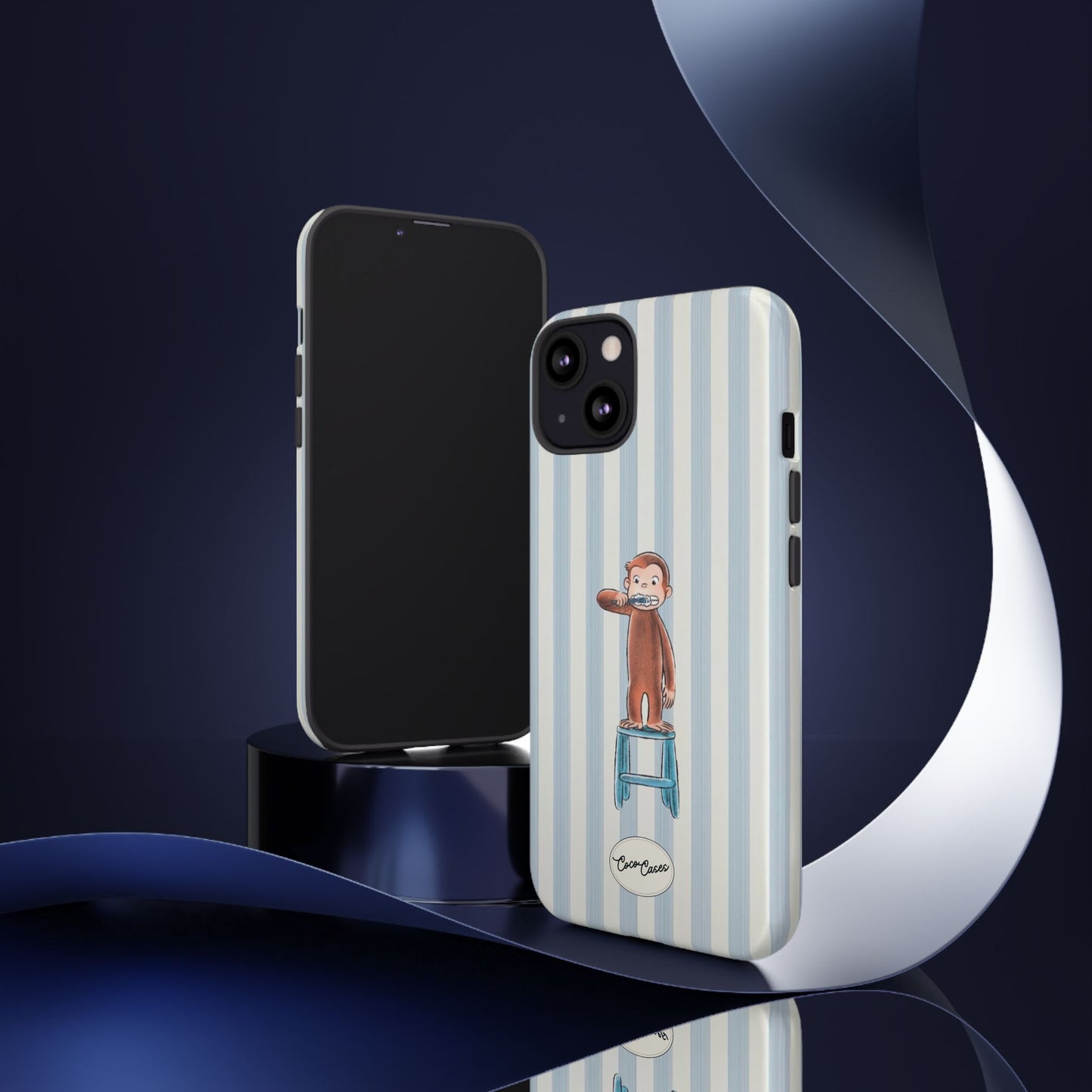 Striped Monkey iPhone Case