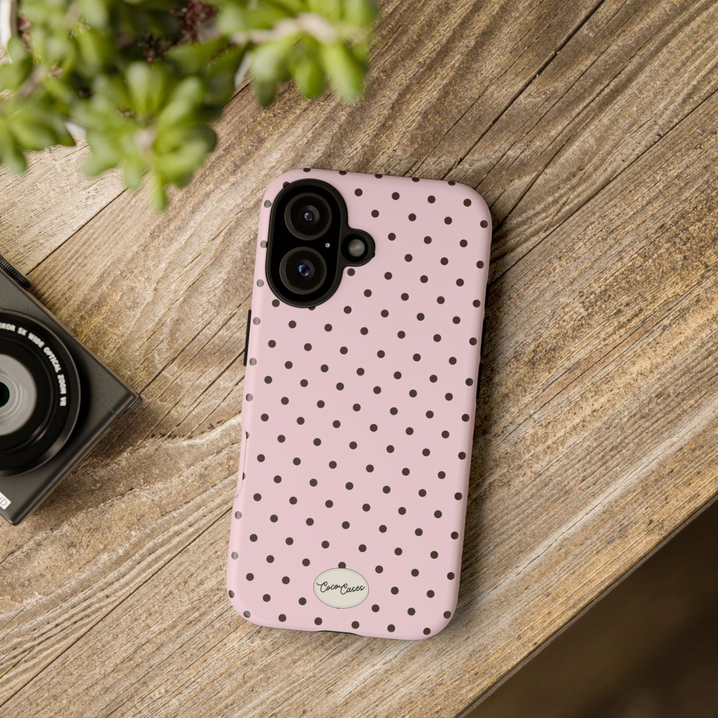 Pink Polka Dot iPhone Case