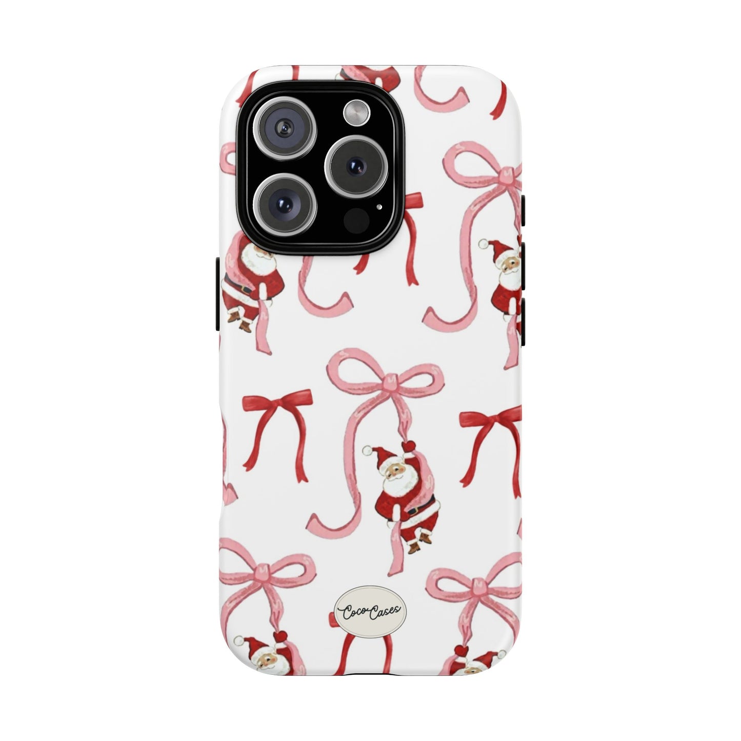 Santa’s Bow Ride iPhone Case