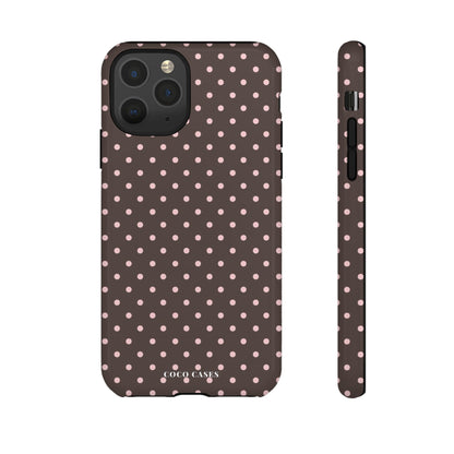 Brown Polka Dot iPhone Case