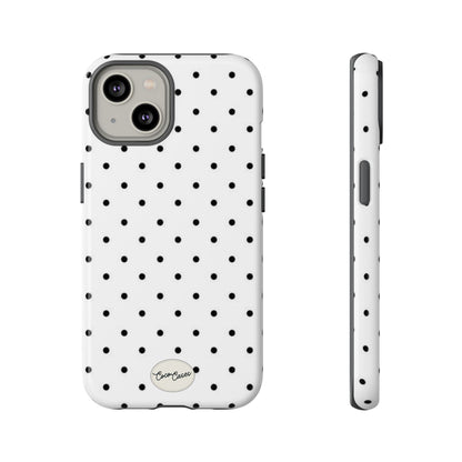 White Polka Dot iPhone Case