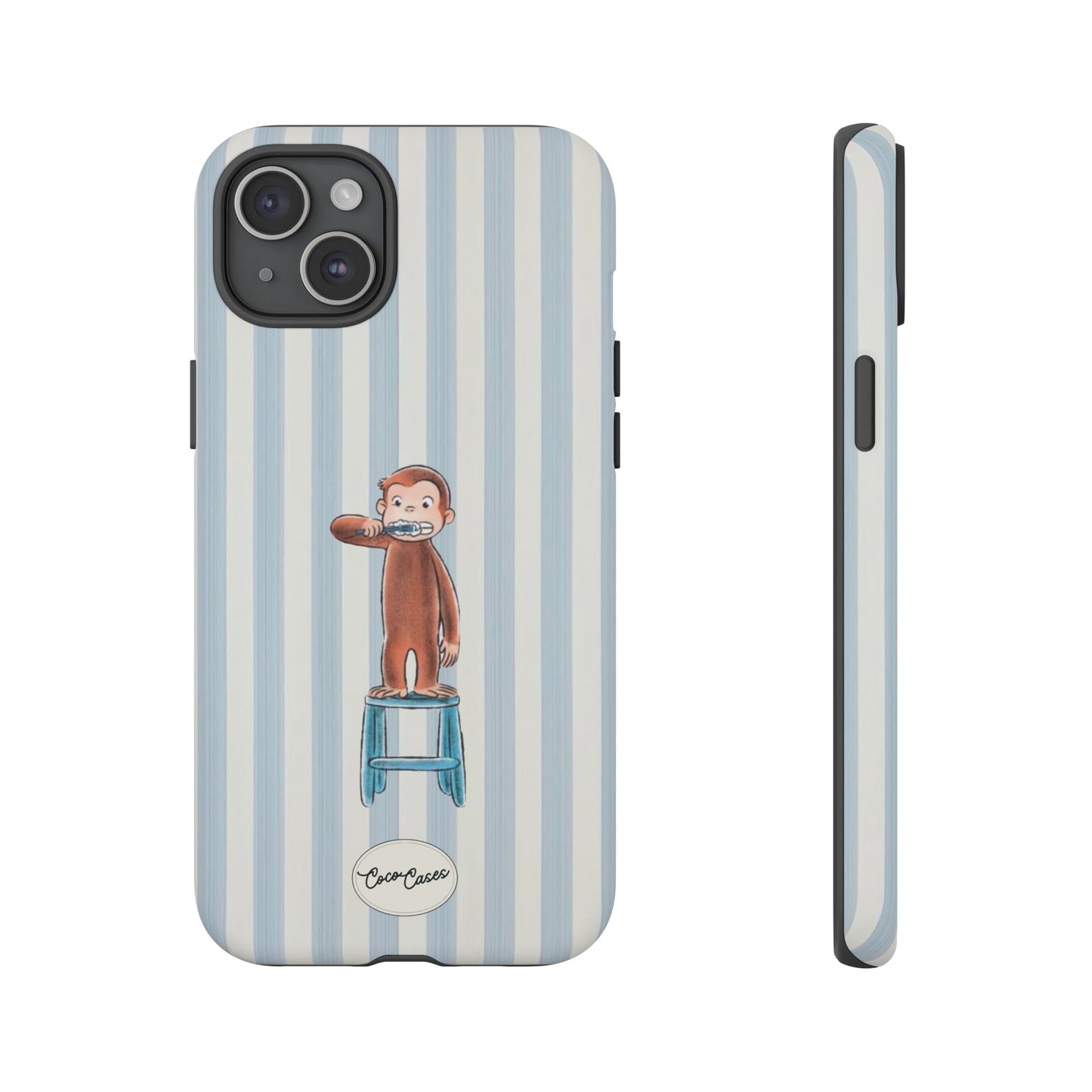 Striped Monkey iPhone Case