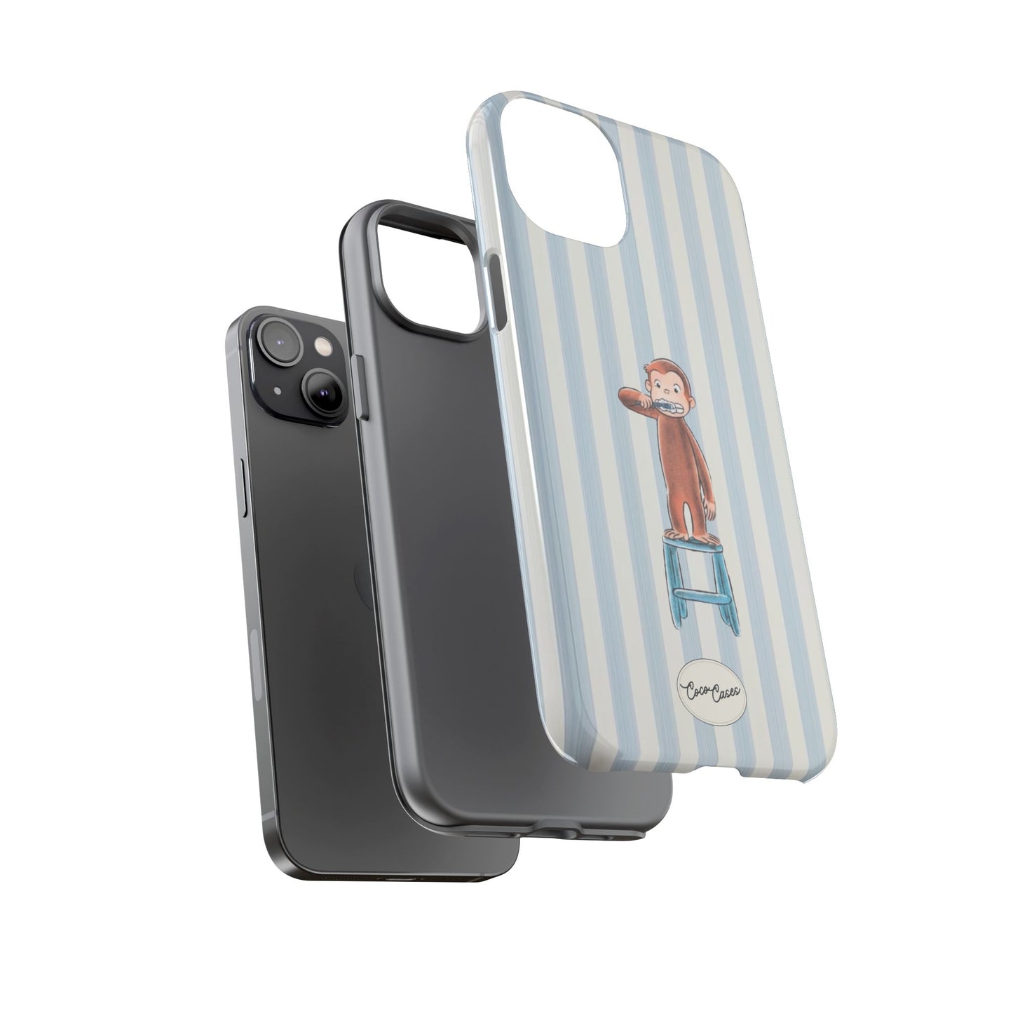 Striped Monkey iPhone Case