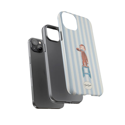 Striped Monkey iPhone Case
