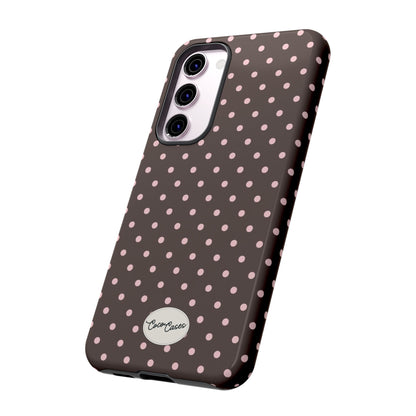 Brown Polka Dot Samsung Case