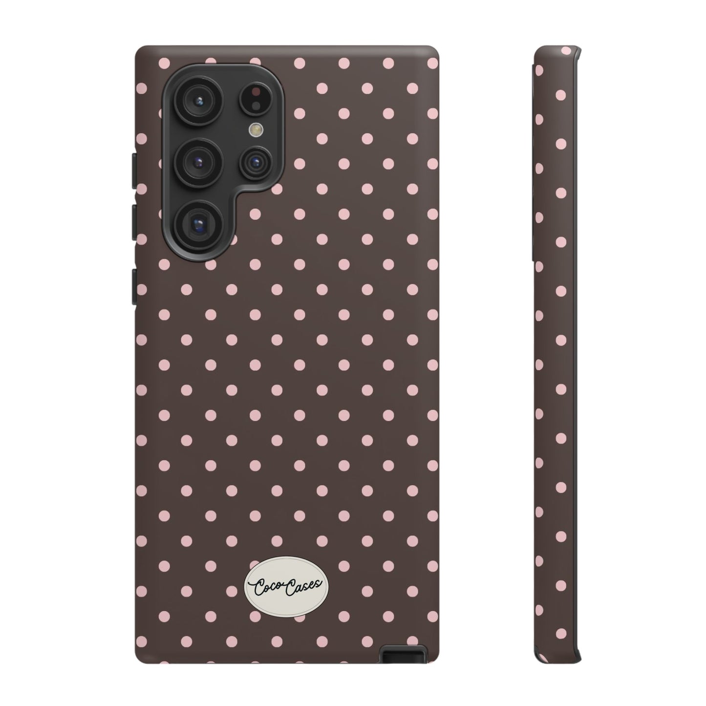 Brown Polka Dot Samsung Case
