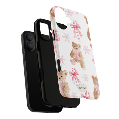 Blush Noel Bear iPhone Case